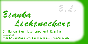 bianka lichtneckert business card